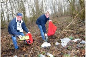 Klaus Helmes und Wolfganf van den Berg bei der Aktion im Jahr 2009